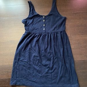 J. Crew Factory Navy Button-back Sundress